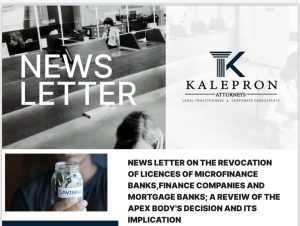 Read more about the article CBN Revocation of Licences – KALEPRON ATTORNEYS’ REVIEW
